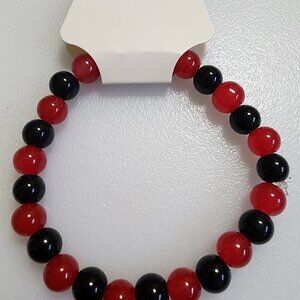 Red/Black Beaded Bracelet
